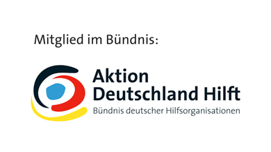 Mitglied im Bündnis: Aktion Deutschland Hilft - Bündnis deutscher Hilfsorganisationen