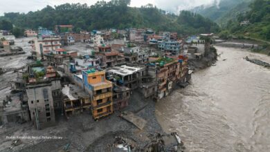 devastation in Bidur Municipality, Ward no. 10, Nuwakot district, Bagmati Province, Nepal.